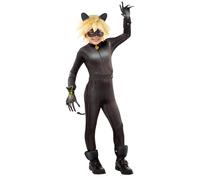 Funidelia Costume Cat Noir con accessori - Ladybug per bambino, Licenza Ufficiale, Taglia 7-9 anni Cartoni Animati, Ladybug - Vestito per bambini per feste, Carnevale e Halloween