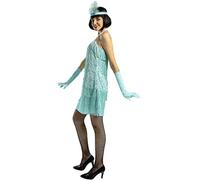 Funidelia | Costume Charleston Anni 20 Blu per Donna Taglia S Anni 20, Cabaret, Gangster, Decenni - Multicolore
