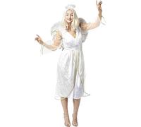 Funidelia | Costume da angelo deluxe da per donna Natale, Natalizi - Costume per Adulto e accessori per Feste, Carnevale e Halloween - Taglia XL - Bianco