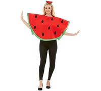 Funidelia | Costume da Anguria per Donna e Uomo Taglia Standard Frutta, Cibo - Addio al Celibato e Nubilato - Rosso