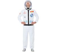 Funidelia | Costume da astronauta con casco per uomo Uomo dello spazio, Spazio, Uomo, Professioni - Costume per Adulto e accessori per Feste, Carnevale e Halloween - Taglia XL - Bianco