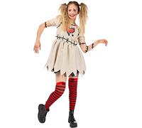 Funidelia | Costume da bambola vodoo da per donna Horror, Bambole, Marionette & Burattini - Costume per Adulto e accessori per Feste, Carnevale e Halloween - Taglia M - Bianco
