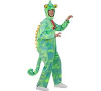 Funidelia | Costume da camaleonte per donna e uomo Animali - Costume per Adulto e accessori per Feste, Carnevale e Halloween - Taglia S - M - Verde