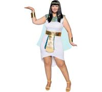 Funidelia | Costume da Cleopatra da per Donna Egitto, Faraone, Regina d'egitto, Paesi - Costume per Adulto e Accessori per Feste, Carnevale e Halloween - Taglia M - L - Bianco