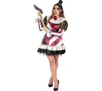Funidelia | Costume da clown horror sexy premium da per donna Pagliacci, Killer Clown, Halloween, Horror - Costume per Adulto e accessori per Feste, Carnevale e Halloween - Taglia XL - Porpora