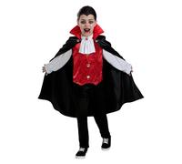 Funidelia Costume da Conte Dracula per Bambino con pantaloni, camicia con gilet e mantello, Tenuta da Vampiro Infantile, Costumi di Carnevale, Halloween e Feste - Taglia 3-4 anni
