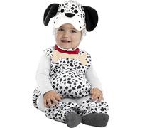 Funidelia | Costume da cucciolo dalmata per neonati Animali, Cagnolino - Costume per neonati e accessori per Feste, Carnevale e Halloween - Taglia 6-12 mesi - Bianco