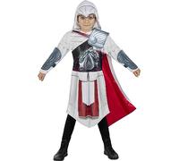 Funidelia | Costume da Ezio Auditore Assassins Creed per bambino Videogiochi, Films & Series, Assassin's Creed - Costume per bambini e accessori per Feste, Carnevale e Halloween - Taglia 7-9 anni
