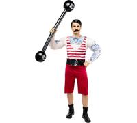 Funidelia | Costume da forzuto per donna e uomo Circo, Originali & Divertenti - Costume per Adulto e accessori per Feste, Carnevale e Halloween - Taglia M - Nero