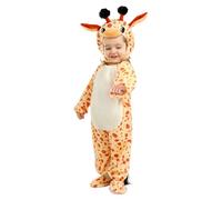 Funidelia Costume da giraffa per bebè, Include tuta con bottoni automatici, cappellino, coda e copripiedi, Animali, Deserto - Tenuta per bebè per feste, Carnevale e Halloween - Taglia 6-12 mesi