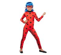 Funidelia | Costume da Miraculous Ladybug con parrucca per ragazza per bambina Cartoni Animati & Ladybug - Costume per bambini e accessori per Feste, Carnevale e Halloween - Taglia 3-4 anni