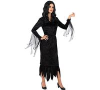 Funidelia | Costume da Morticia Addams da - La Famiglia Addams per donna Film di paura, Horror - Costume per Adulto e accessori per Feste, Carnevale e Halloween - Taglia XXL - Nero