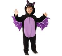 Funidelia | Costume da Pipistrello per bambina e bambino Animali, Halloween - Costume per Bambini e accessori per Feste, Carnevale e Halloween - Taglia 7-9 anni - Nero