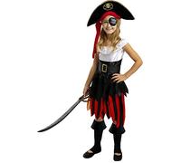 Funidelia | Costume da pirata - Collezione buere per bambina taglia 10-12 anni Corsar, Bucaniere - Multicolore