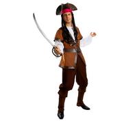 Funidelia Costume da pirata - Collezione Caraibi per uomo, Corsaro - Tenuta per adulti per feste, Carnevale e Halloween - Taglia 3XL