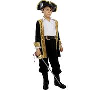 Funidelia | Costume da pirata deluxe - Collezione coloniale per bambino taglia 10-12 anni Corsar, Bucaniere - Multicolore