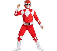 Funidelia | Costume da Power Ranger rosso per bambino Supereroi, Cartoni Animati - Costume per bambini e accessori per Feste, Carnevale e Halloween - Taglia 10-12 anni - Rosso