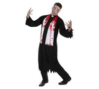 Funidelia Costume da prete zombie per uomo, Include tunica e stola, Morto Vivente - Completo per adulti per feste, Carnevale e Halloween - Taglia L