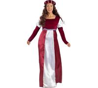 Funidelia | Costume da principessa medievale da per donna - Medievale, Medioevo - Costume per Adulto e accessori per Feste, Carnevale e Halloween - Marroni