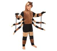 Funidelia Costume da ragno per bambino e bambina, Include tuta con pezzo per la testa e guanti, Animali - Completo per bambini per feste, Carnevale e Halloween