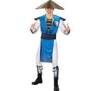 Funidelia | Costume da Raiden Mortal Kombat per uomo Videogiochi - Costume per Adulto e accessori per Feste, Carnevale e Halloween - Taglia S - Azzurro/Blu