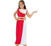Funidelia | Costume da romana per bambina Roma, Gladiatore, Centurione, Culture & Tradizioni - Costume per bambini e accessori per Feste, Carnevale e Halloween - Taglia 7-9 anni - Porpora