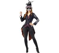 Funidelia | Costume da scheletro voodoo per donna Horror & Halloween - Costume per Adulto e accessori per Feste, Carnevale e Halloween - Taglia S