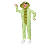 Funidelia Costume da Serpente per Bambino e Bambina con tutina e cappello, Tenuta da Animale Infantile, Costumi di Carnevale, Halloween e Feste - Taglia 7-9 anni