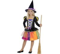 Funidelia | Costume da strega magica per bambina - Streghe, Maghi, Halloween, Horror - Costume per bambini e accessori per Feste, Carnevale e Halloween - Nero