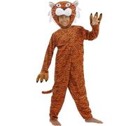 Funidelia | Costume da Tigre per bambina e bambino Animali, Deserto, Giungla - Costume per Bambini e accessori per Feste, Carnevale e Halloween - Taglia 3-4 anni - Arancione