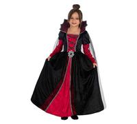 Funidelia Costume da Vampira Deluxe per Bambina con vestito, Tenuta da Maga Strega Infantile, Costumi di Carnevale, Halloween e Feste - Taglia 5-6 anni