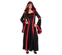 Funidelia Costume da vampira sacerdotessa per bambino, Include vestito con cappuccio - Completo per adulti per feste, Carnevale e Halloween