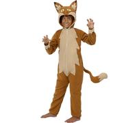 Funidelia | Costume da volpe per bambina e bambino Animali - Costume per Bambini e accessori per Feste, Carnevale e Halloween - Taglia 5-6 anni - Marroni