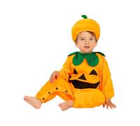 Funidelia Costume da zucca per bambino con tutina e berretto, costume da verdura, costumi per Halloween e Carnevale - Taglia 0-6 mesi