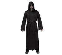 Funidelia Costume della Morte per uomo e donna, Include tunica con cappuccio e cintura, Grim Reaper - Completo per adulti per feste, Carnevale e Halloween - Taglia Unica