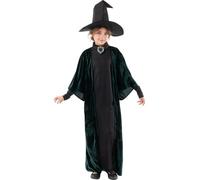 Funidelia Costume della Professoressa McGonagall per ragazze - Harry Potter per bambina, Licenza Ufficiale, Taglia 10-12 anni - Vestito per bambini per feste, Carnevale e Halloween