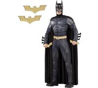 Funidelia | Costume di Batman per uomo The Dark Knight (Il cavaliere oscuro), Supereroi, DC Comics, L'uomo pipistrello - Costume per Adulto e accessori per Feste, Carnevale e Halloween