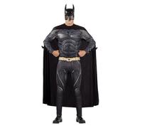 Funidelia | Costume di Batman per uomo The Dark Knight (Il cavaliere oscuro), Supereroi, DC Comics, L'uomo pipistrello - Costume per Adulto e accessori per Feste, Carnevale e Halloween