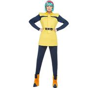 Funidelia | Costume di Bulma Dragon Ball per donna Sfera del drago, Manga, Saiyan - Costume per Adulto e accessori per Feste, Carnevale e Halloween - Taglia L - Giallo