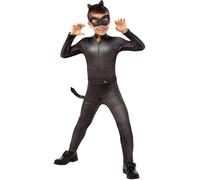 Funidelia | Costume di Cat Noir - Miraculous Ladybug per bambino Cartoni Animati, Ladybug, Miraculous - Costume per bambini e accessori per Feste, Carnevale e Halloween - Taglia 5-6 anni - Nero
