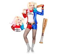 Funidelia | Costume di Harley Quinn - Suicide Squad per donna Supereroi, DC Comics, Suicide Squad, Super Cattivi - Costume per Adulto e accessori per Feste, Carnevale e Halloween