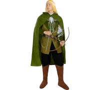 Funidelia | Costume di Legolas - Il Signore degli Anelli per uomo Film e Cinema, Hobbit - Costume per Adulto e accessori per Feste, Carnevale e Halloween - Grigio/Argentato