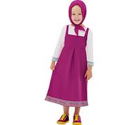 Funidelia | Costume di Masha e Orso Ufficiale per Bambina Taglia 4-6 Anni Masha And The Bear, Cartoni Animati - Rosa