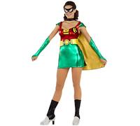 Funidelia | Costume di Robin Ufficiale per Donna Taglia S Boy Wonder, Supereroi, DC Comics