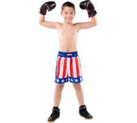 Funidelia | Costume di Rock Balboa per bambino Rocky, Film e Cinema, Rocky, Professioni - Costume per Bambini e accessori per Feste, Carnevale e Halloween - Taglia 7-9 anni - Azzurro/Blu