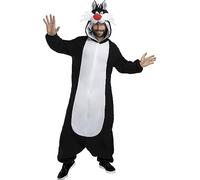 Funidelia | Costume di Silvestre Looney Tunes per donna e uomo Sylvester the Cat - Costume per Adulto e accessori per Feste, Carnevale e Halloween - Taglia S - M - Nero