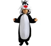 Funidelia | Costume di Silvestre - Looney Tunes per neonati Cartoni Animati, Sylvester the Cat - Costume per Bambini e accessori per Feste, Carnevale e Halloween - Taglia 0-6 mesi - Nero