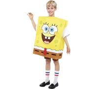 Funidelia | Costume di Spongebob per bambina e bambino Cartoni Animati, Films & Series - Costume per bambini e accessori per Feste, Carnevale e Halloween - Taglia 3-4 anni - Giallo