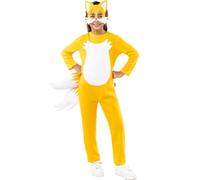 Funidelia | Costume di Tails - Sonic per bambina e bambino Videogiochi & Films & Series - Costume per bambini e accessori per Feste, Carnevale e Halloween - Taglia 5-6 anni