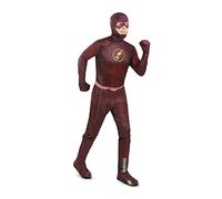 Funidelia | Costume Flash deluxe da - The Flash per uomo Supereroi, DC Comics, Justice League - Costume per Adulto e accessori per Feste, Carnevale e Halloween - Taglia M - Porpora